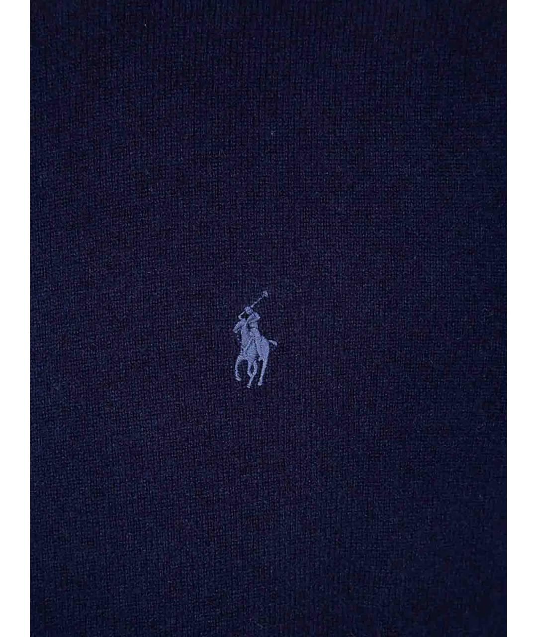 POLO RALPH LAUREN Синий шерстяной кардиган, фото 3