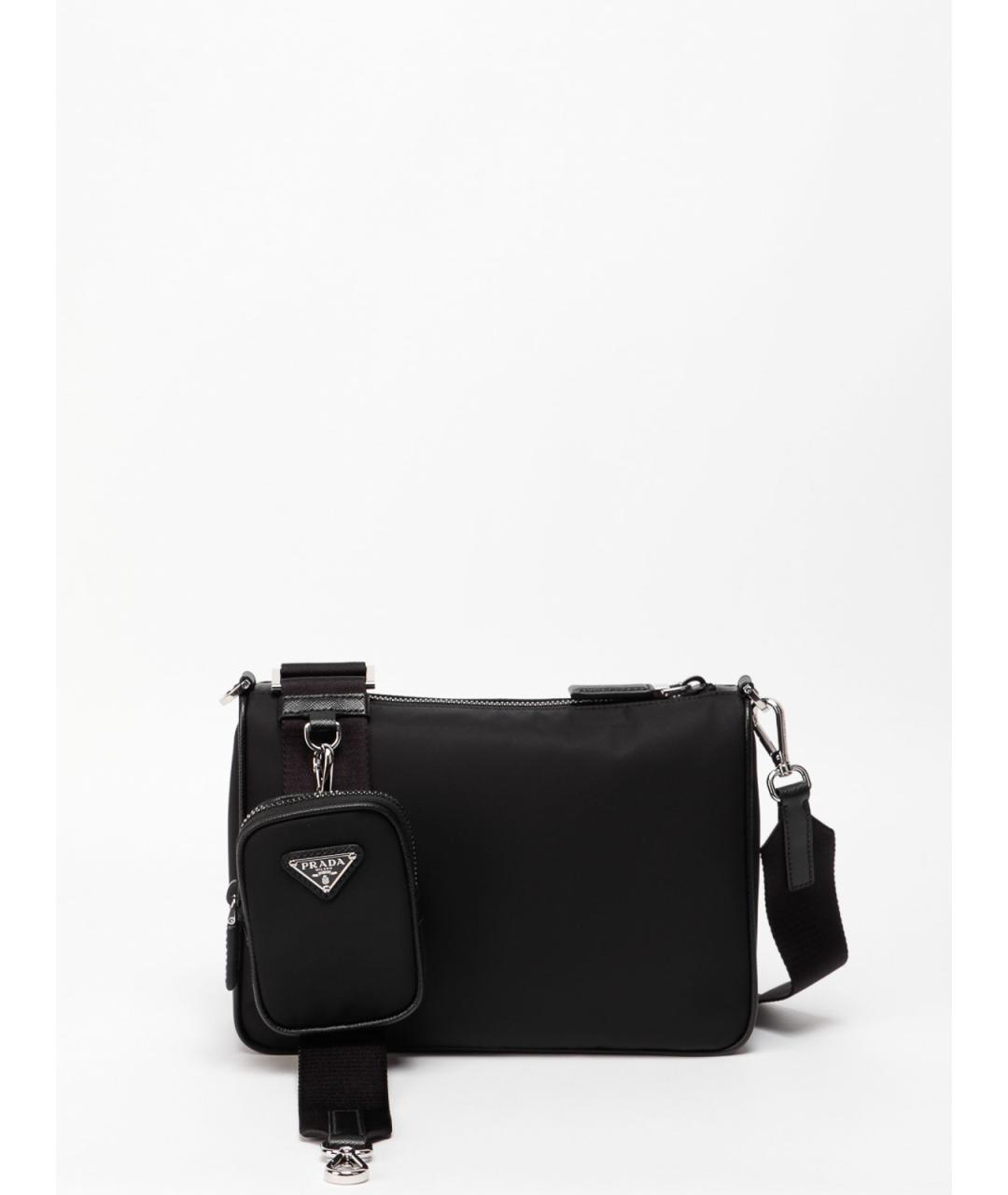 PRADA Черная нейлоновая сумка на плечо, фото 3