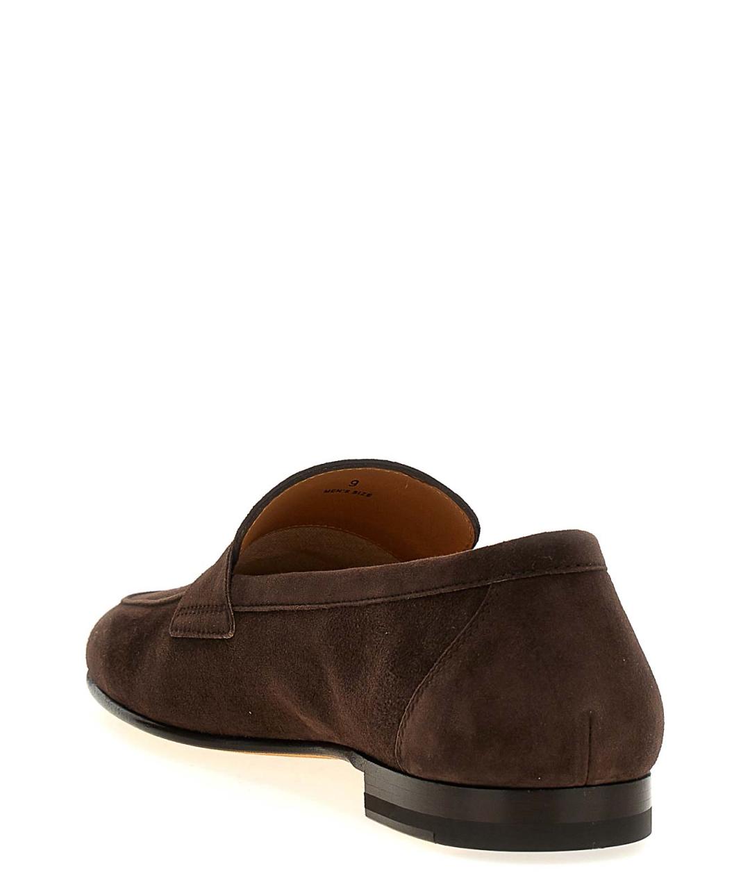 TOD'S Коричневые замшевые лоферы, фото 3