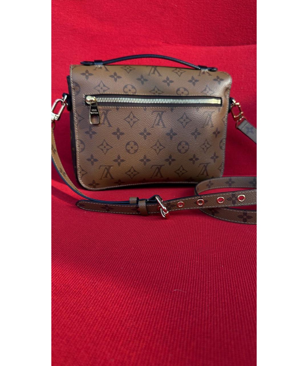 LOUIS VUITTON Коричневая канва сумка через плечо, фото 2