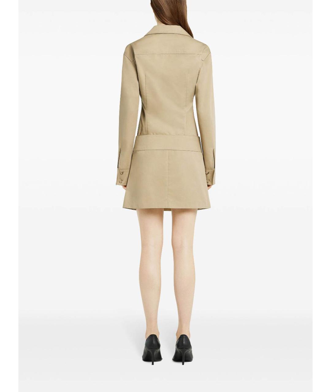 COURREGES Бежевая хлопковая рубашка, фото 4