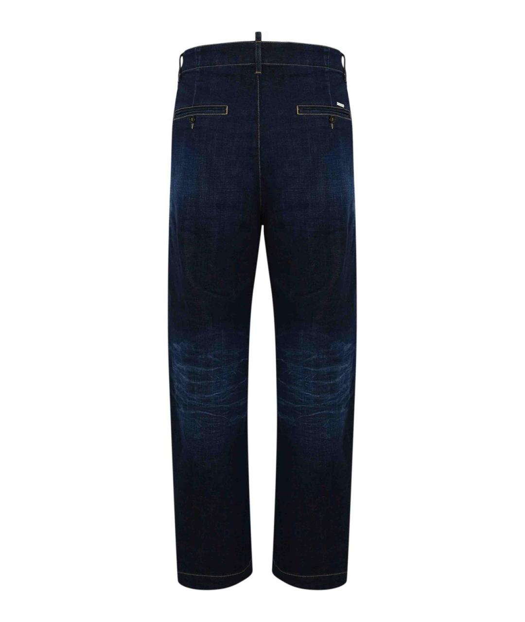 DSQUARED2 Синие хлопковые джинсы, фото 2
