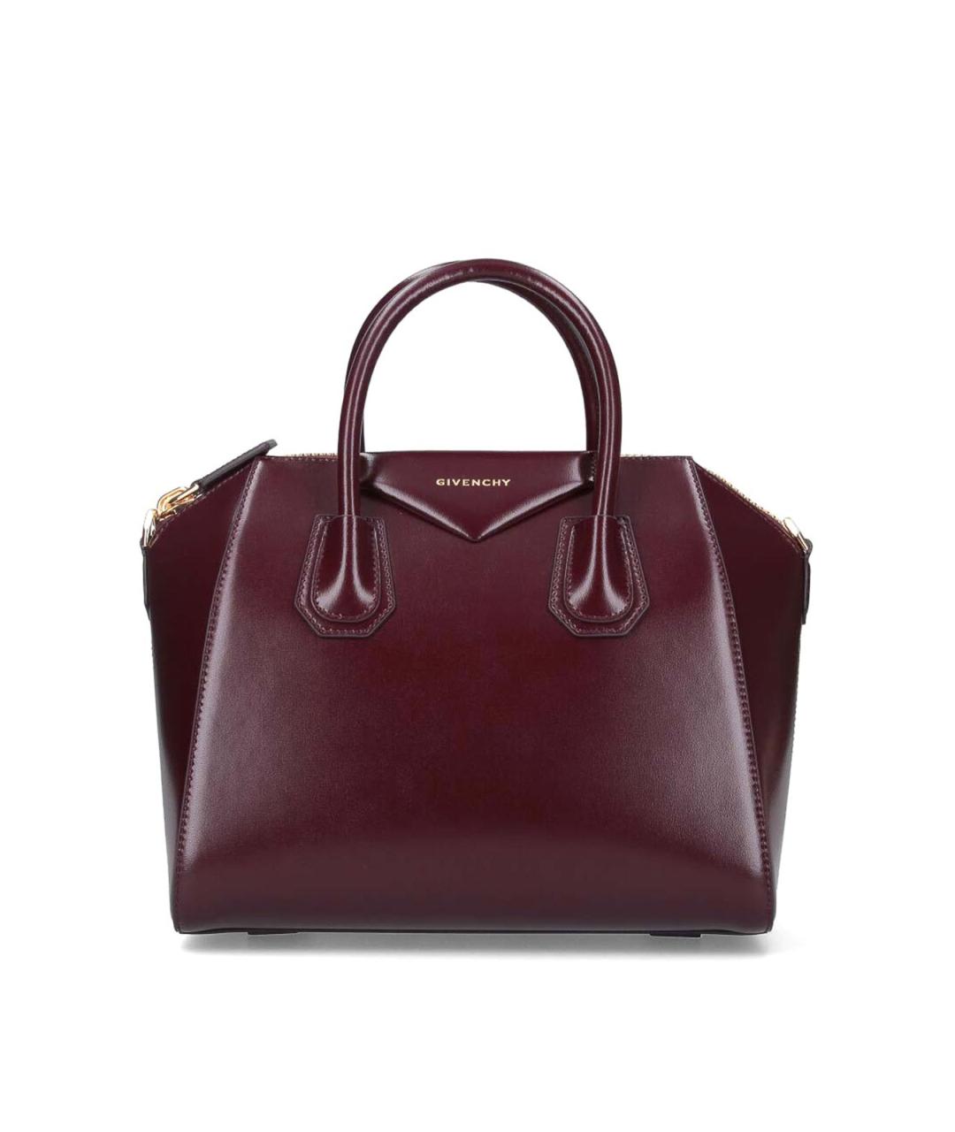 GIVENCHY Бордовая кожаная сумка тоут, фото 1