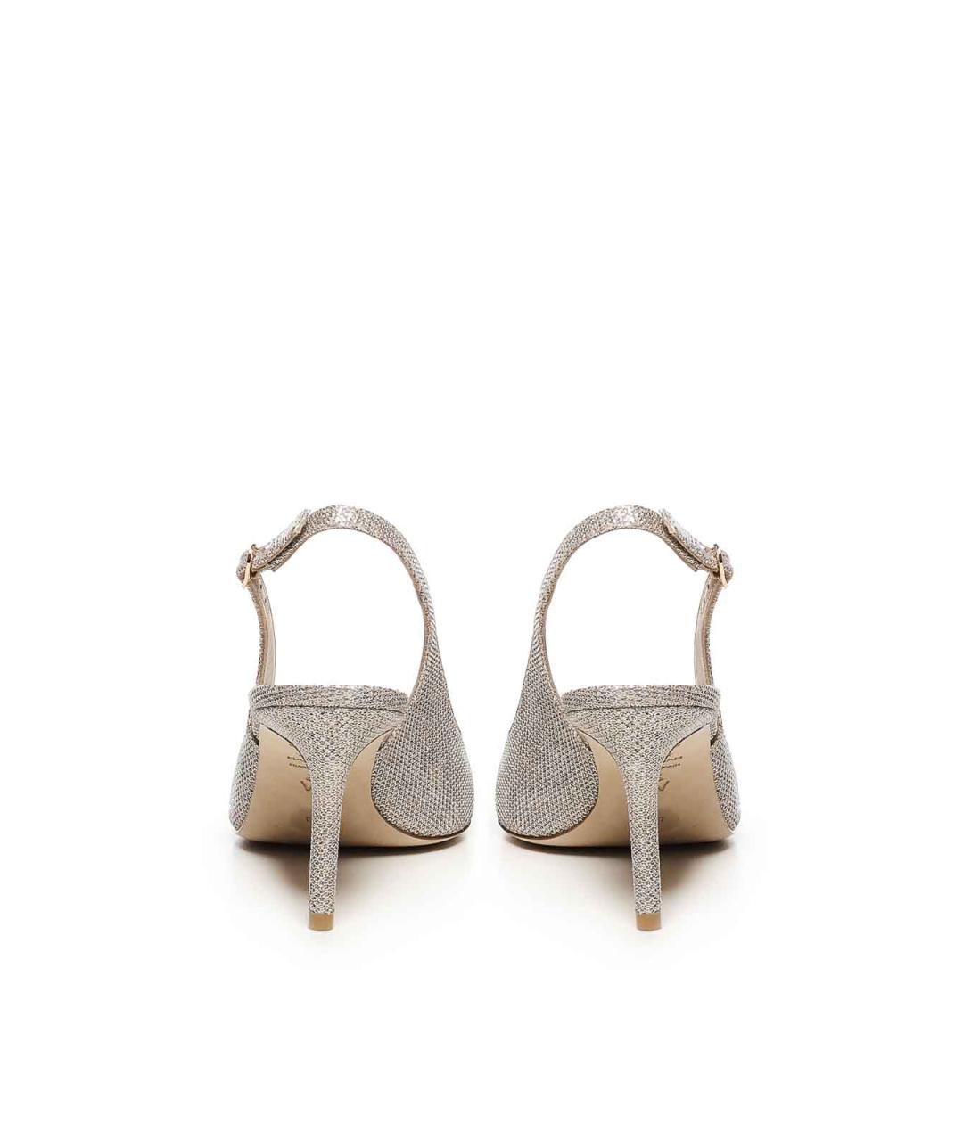 STUART WEITZMAN Золотые кожаные туфли, фото 3