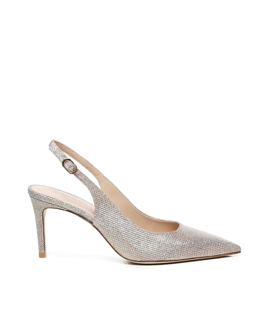 STUART WEITZMAN Золотые кожаные туфли, фото 1