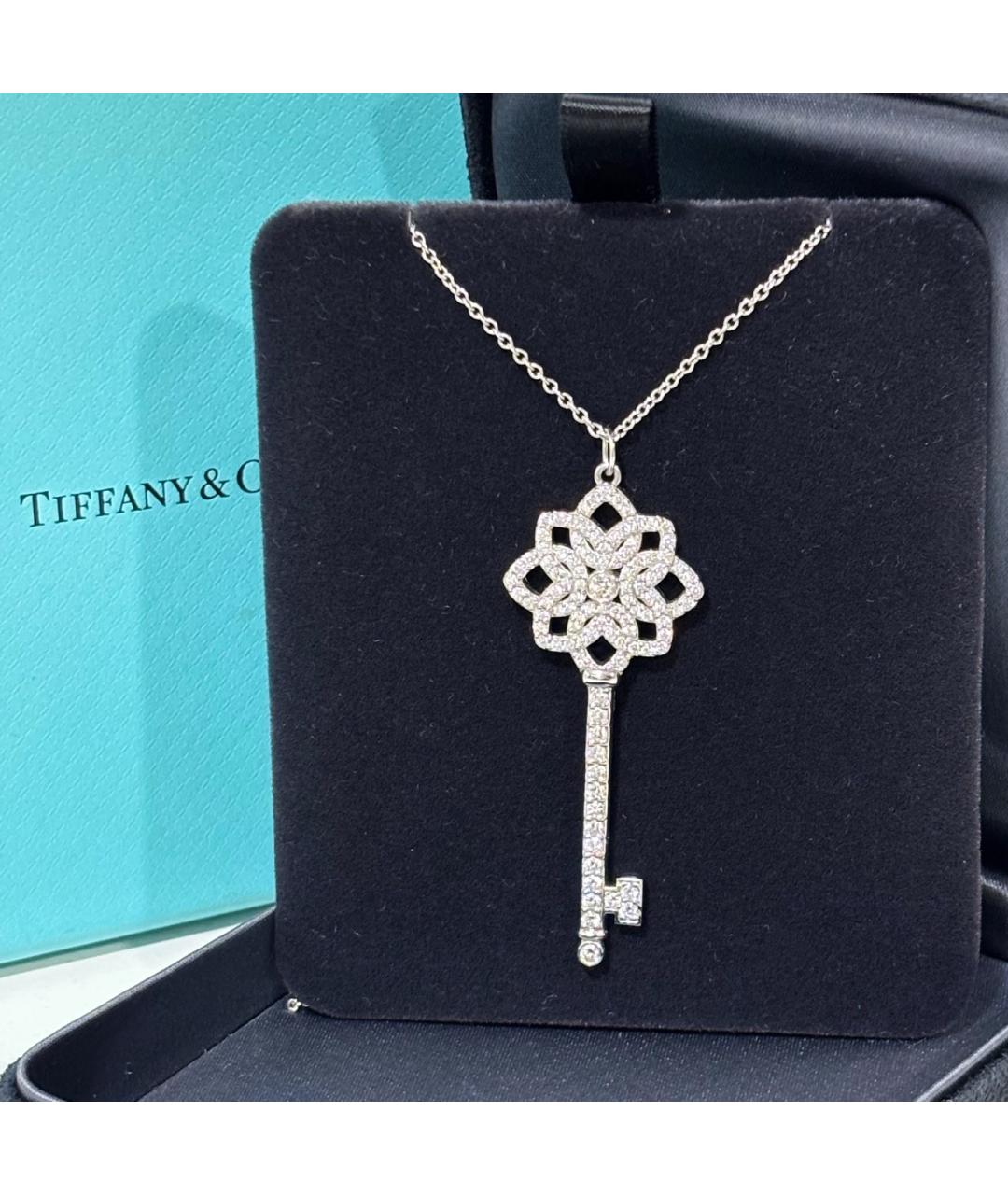 TIFFANY&CO Серебряная платиновая подвеска, фото 6
