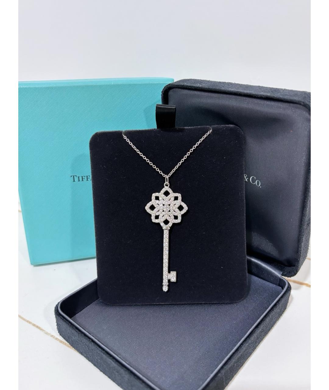 TIFFANY&CO Серебряная платиновая подвеска, фото 5
