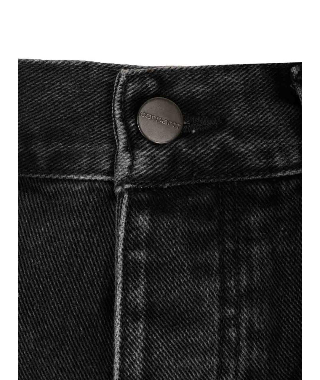 CARHARTT Черные хлопковые джинсы, фото 4