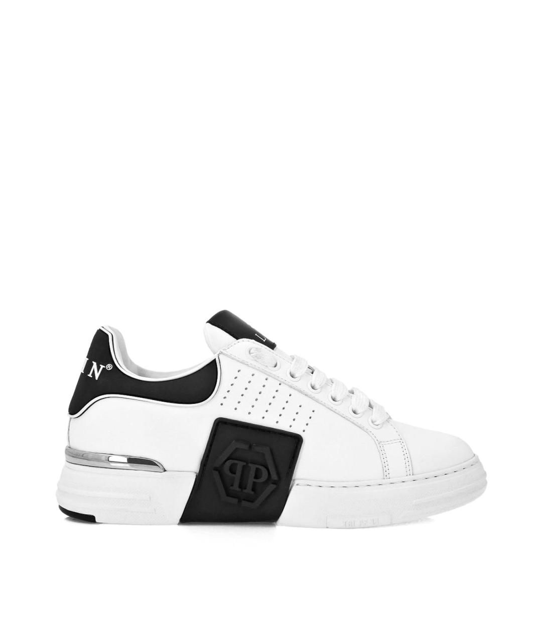 PHILIPP PLEIN Мульти кожаные низкие кроссовки / кеды, фото 1