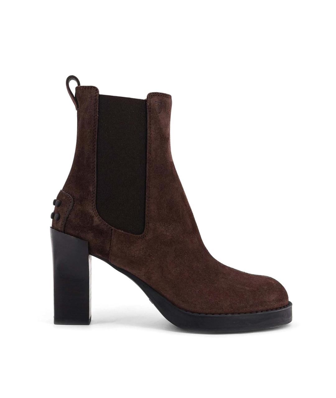 TOD'S Коричневые замшевые ботильоны, фото 1