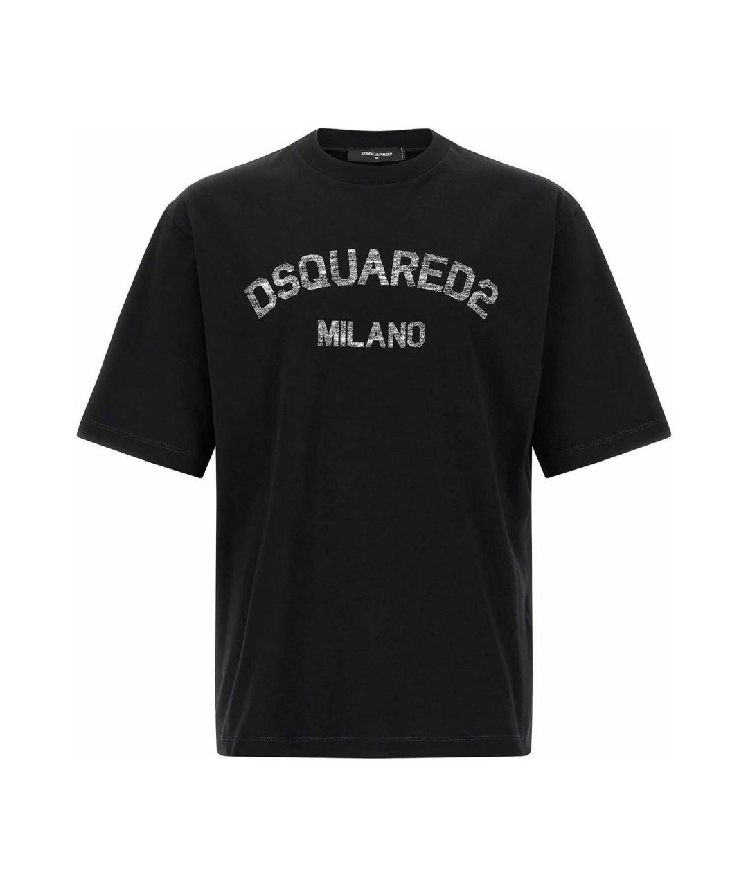 DSQUARED2 Черная хлопковая футболка, фото 1