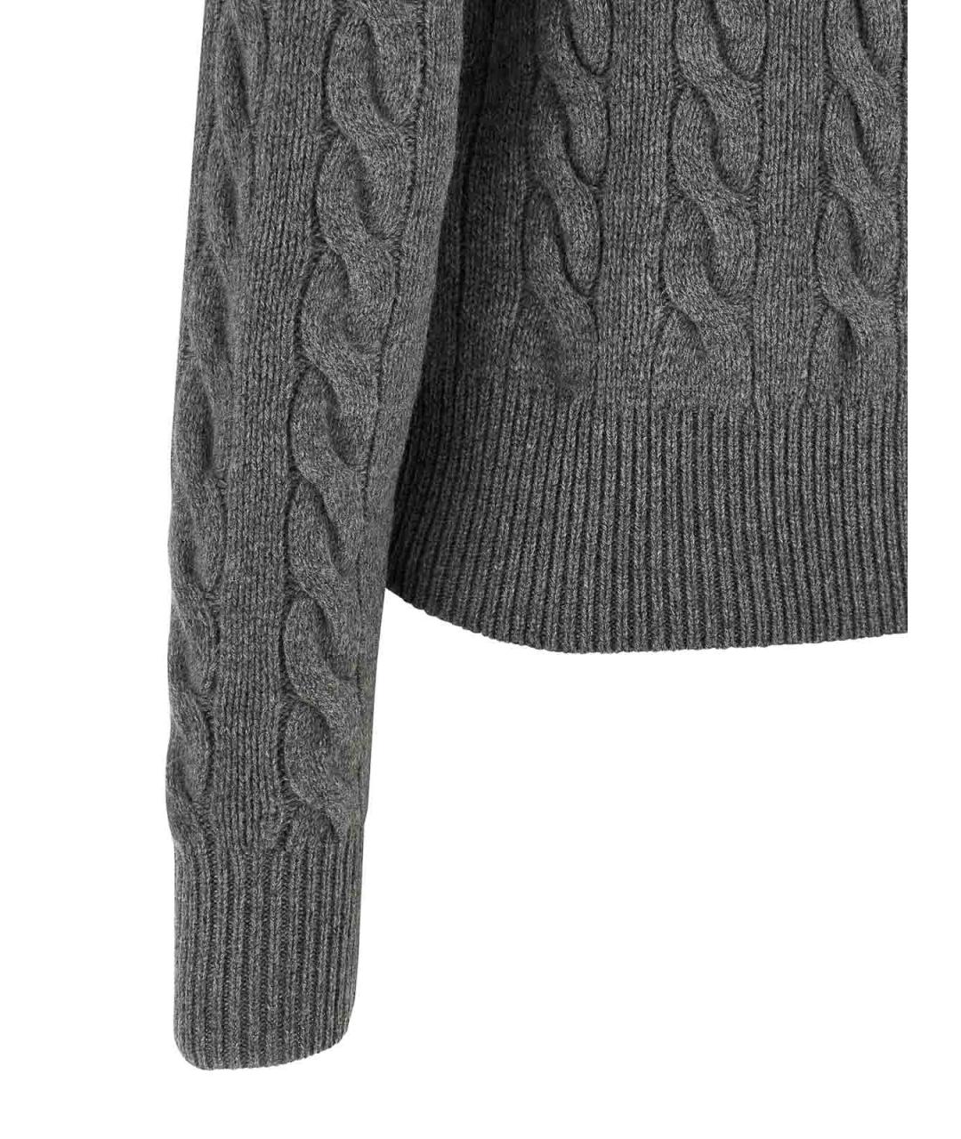 POLO RALPH LAUREN Серый кашемировый кардиган, фото 4