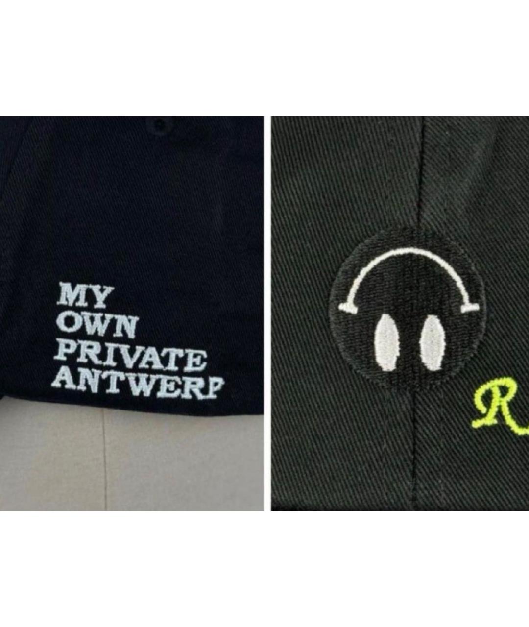 RAF SIMONS Черная хлопковая кепка, фото 7