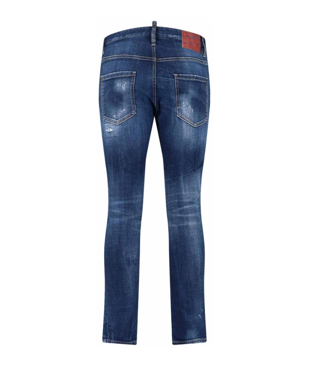 DSQUARED2 Синие хлопковые джинсы скинни, фото 2
