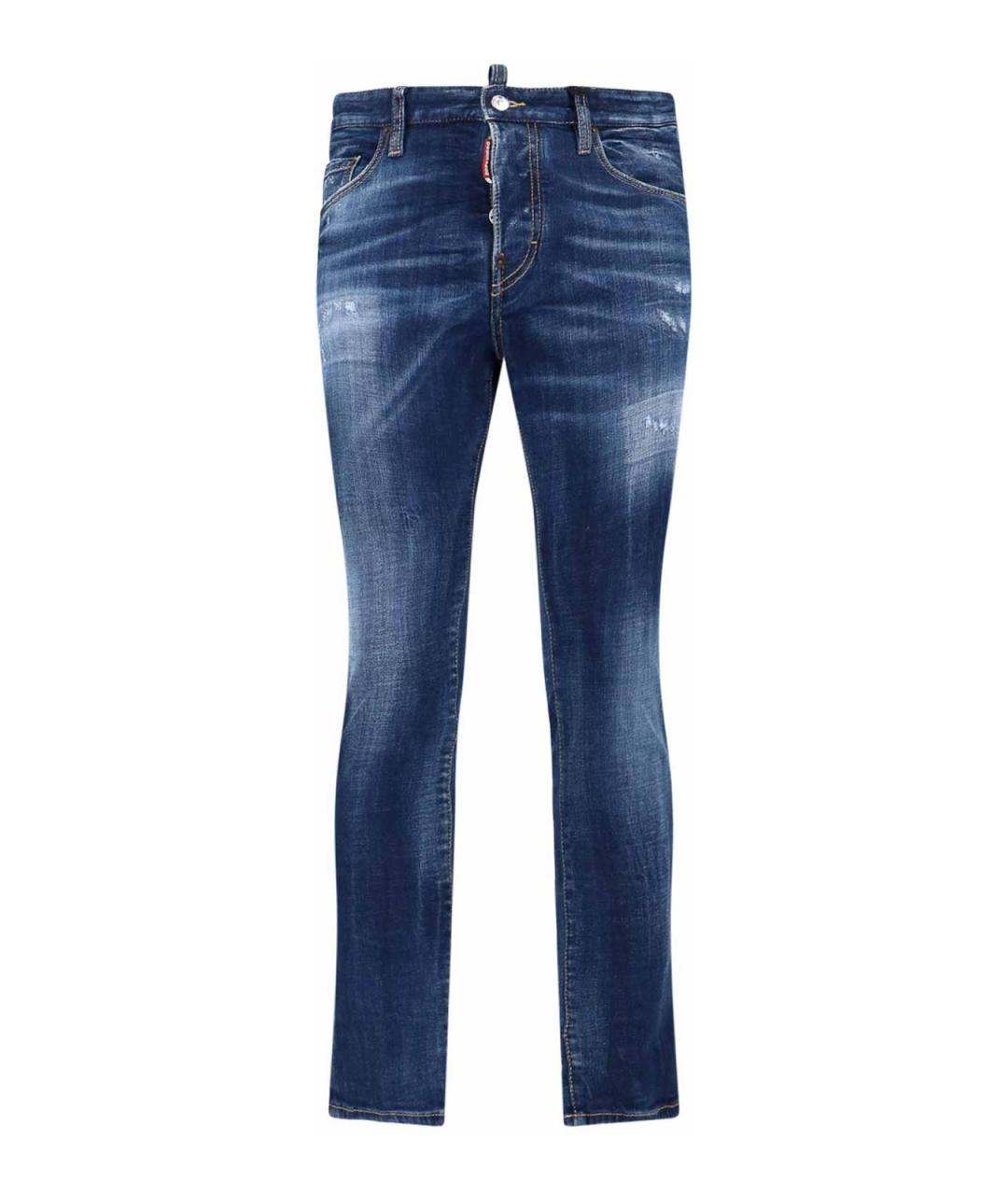 DSQUARED2 Синие хлопковые джинсы скинни, фото 1