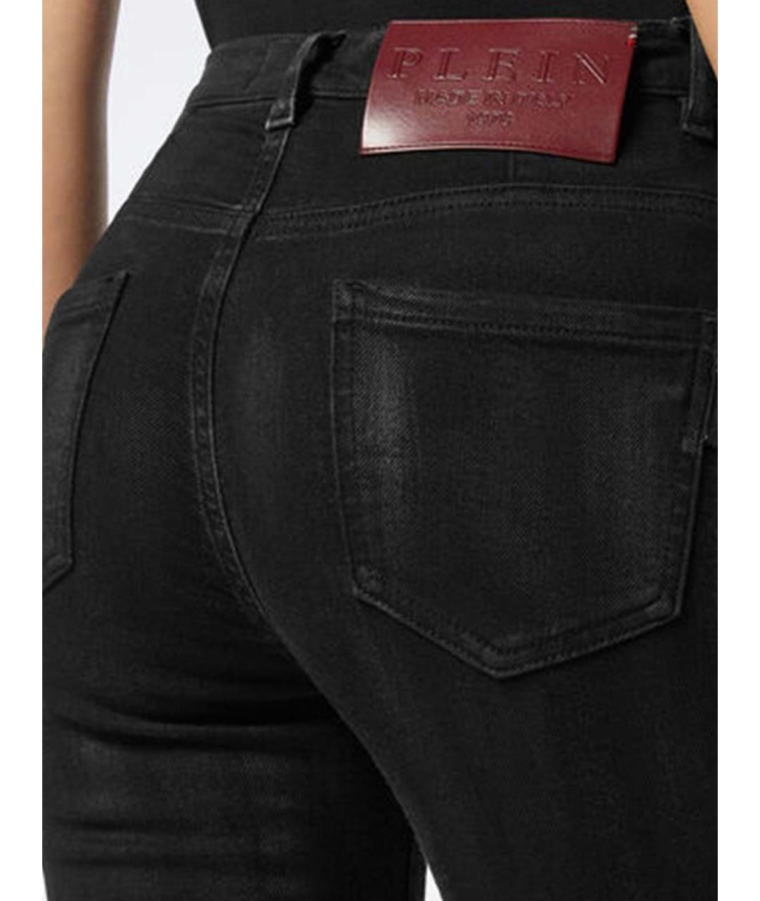 PHILIPP PLEIN Черные прямые джинсы, фото 4