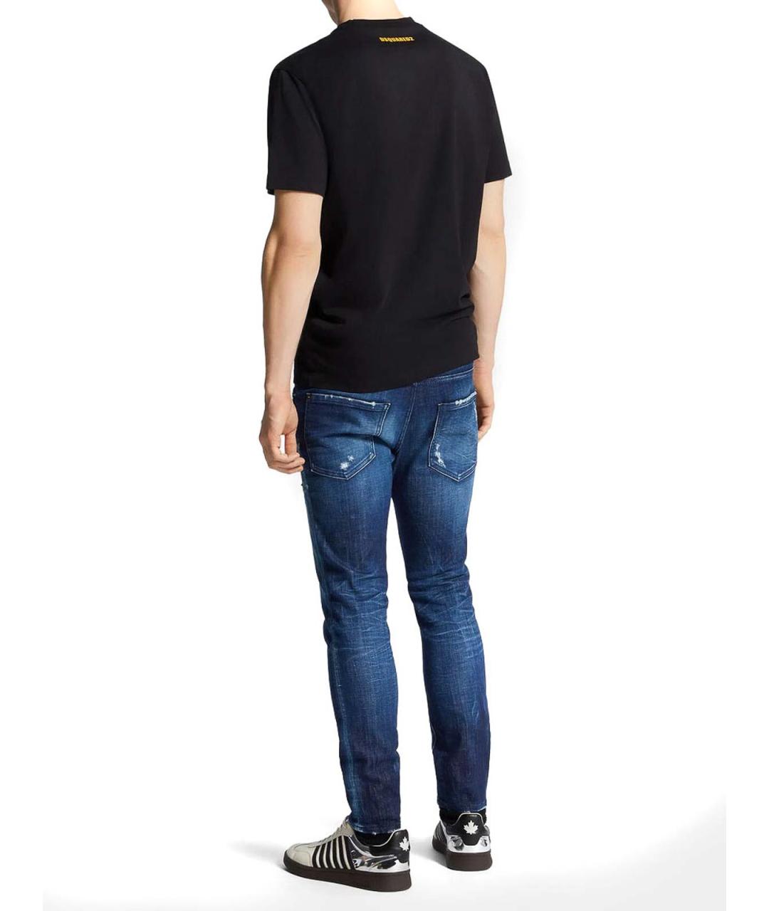 DSQUARED2 Синие хлопковые джинсы скинни, фото 3