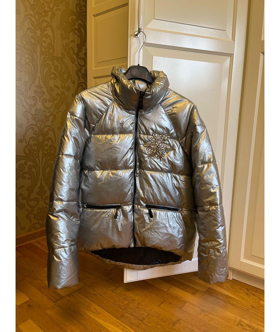 PINKO Серебряная куртка, фото 5