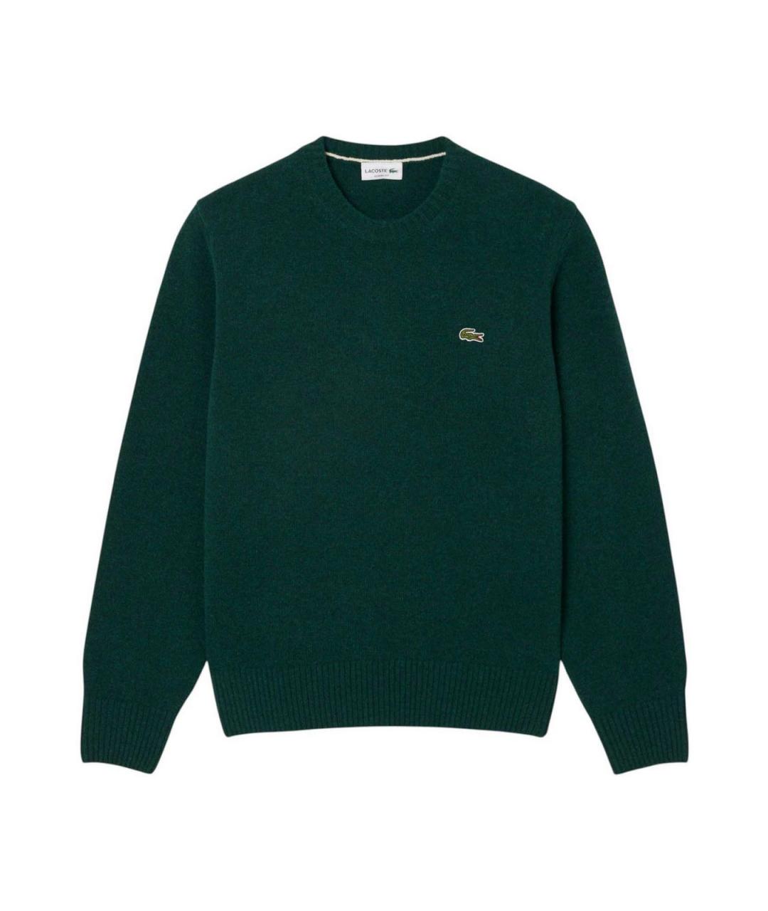 LACOSTE Зеленый шерстяной джемпер / свитер, фото 1