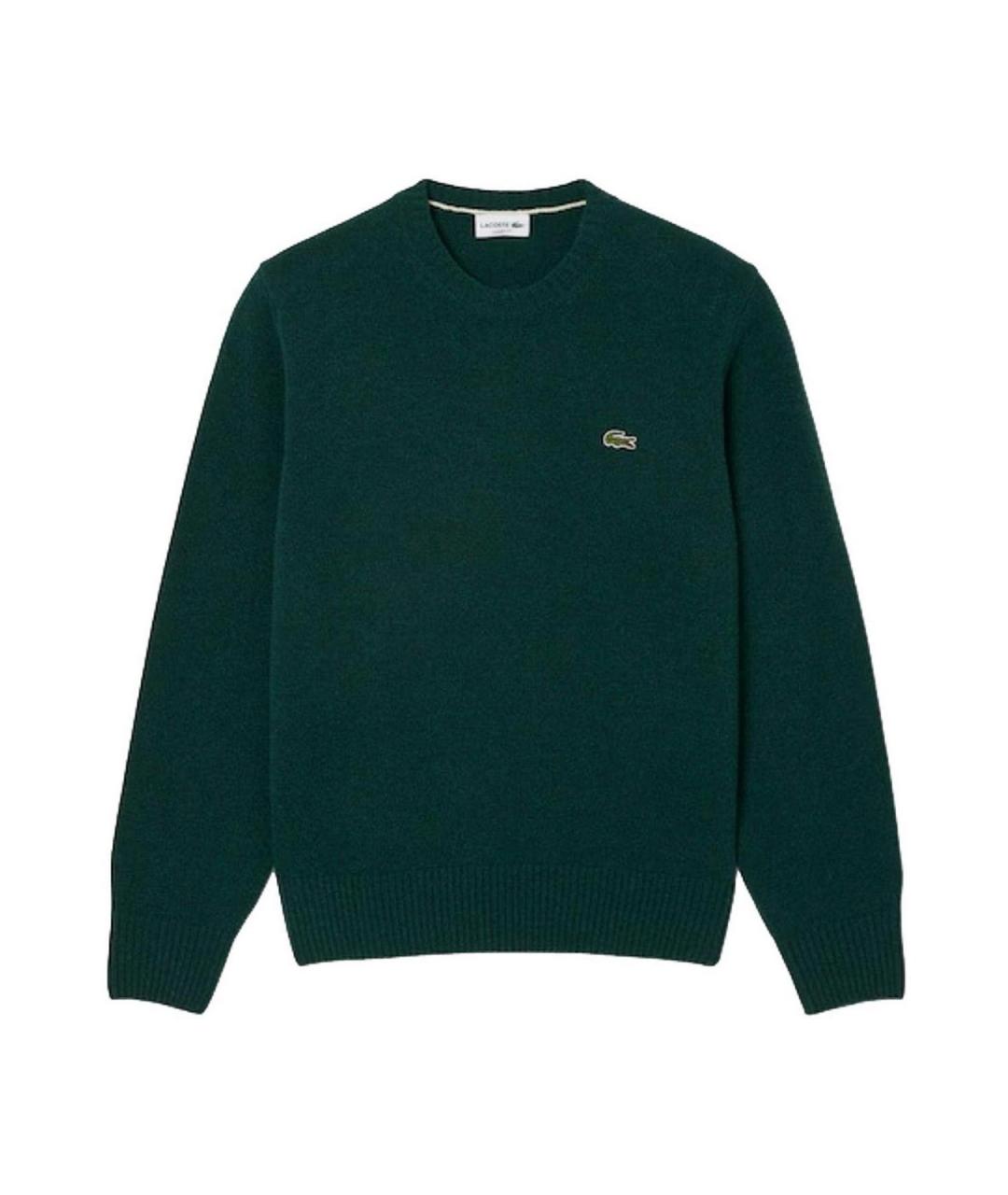 LACOSTE Зеленый шерстяной джемпер / свитер, фото 1