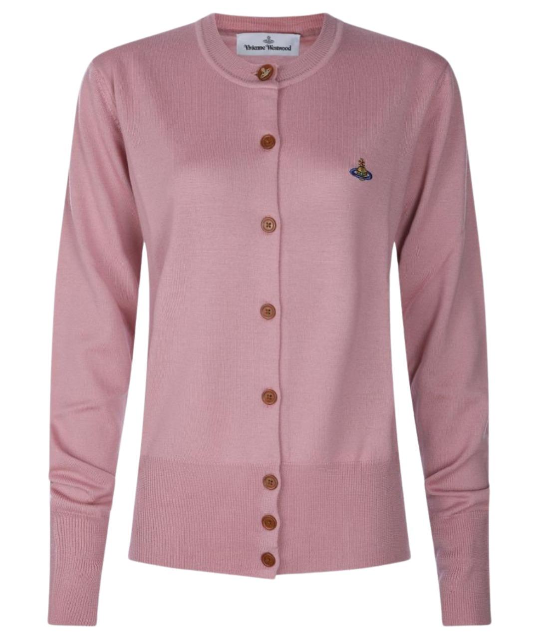 VIVIENNE WESTWOOD Розовый шерстяной кардиган, фото 1