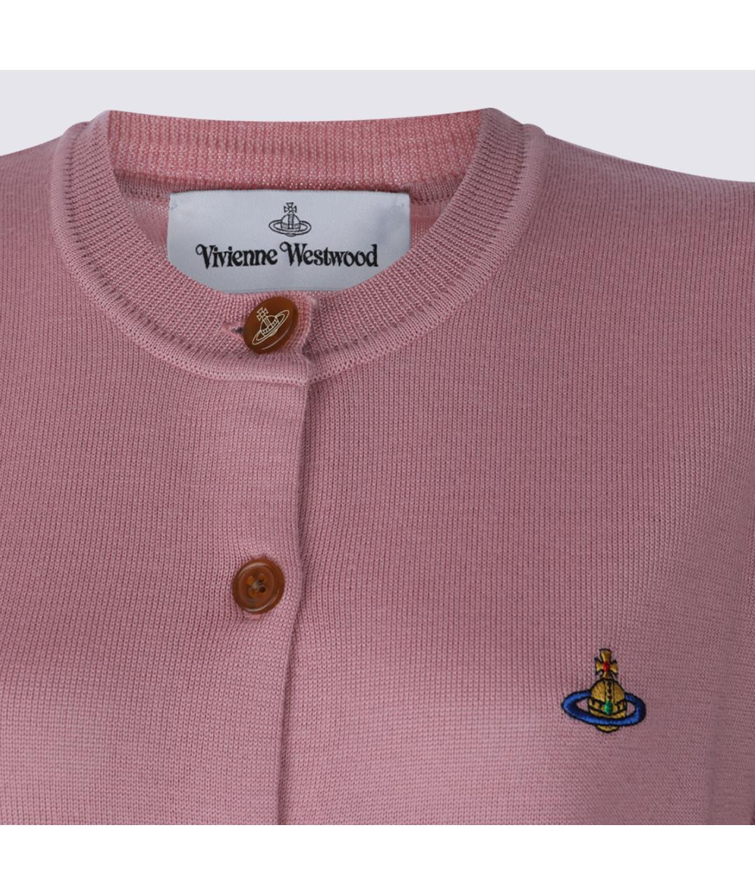 VIVIENNE WESTWOOD Розовый шерстяной кардиган, фото 3