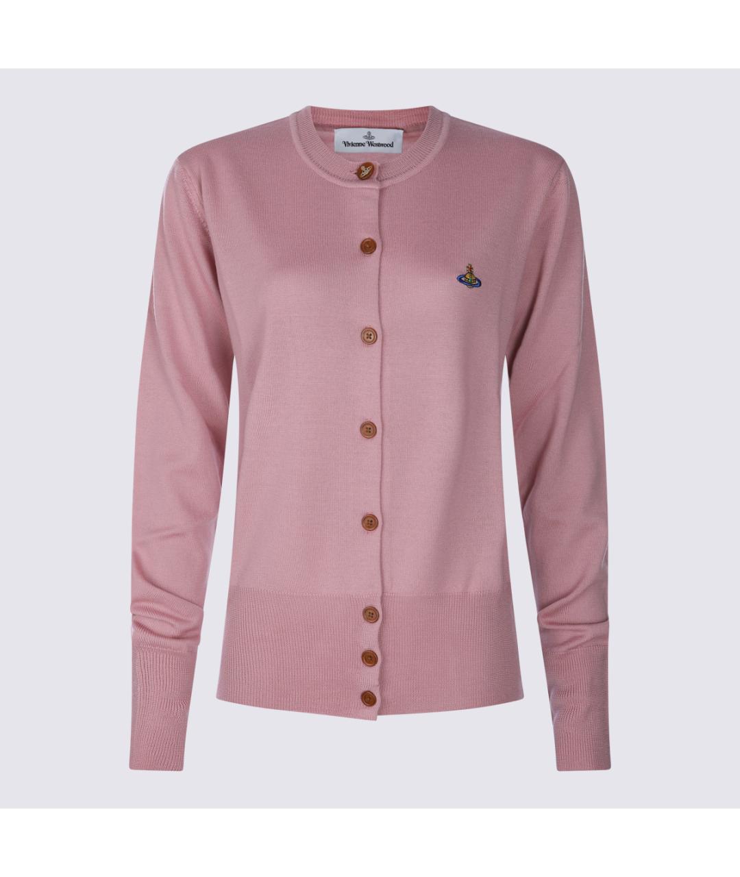 VIVIENNE WESTWOOD Розовый шерстяной кардиган, фото 5