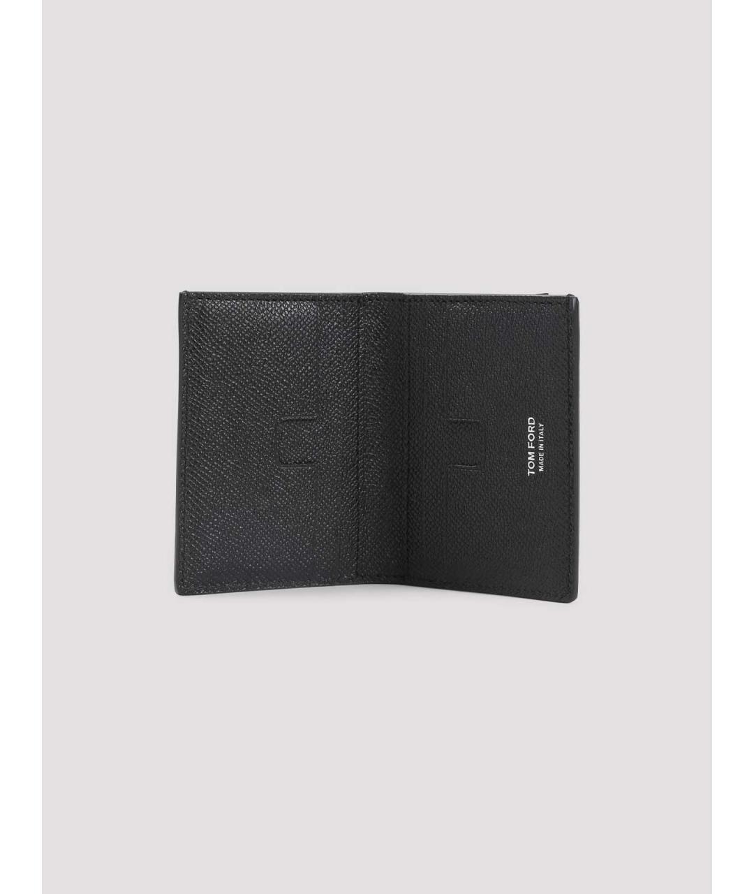 TOM FORD Черный кожаный кошелек, фото 3