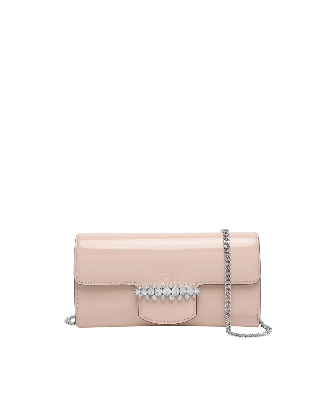 JIMMY CHOO Розовый кожаный кошелек, фото 1