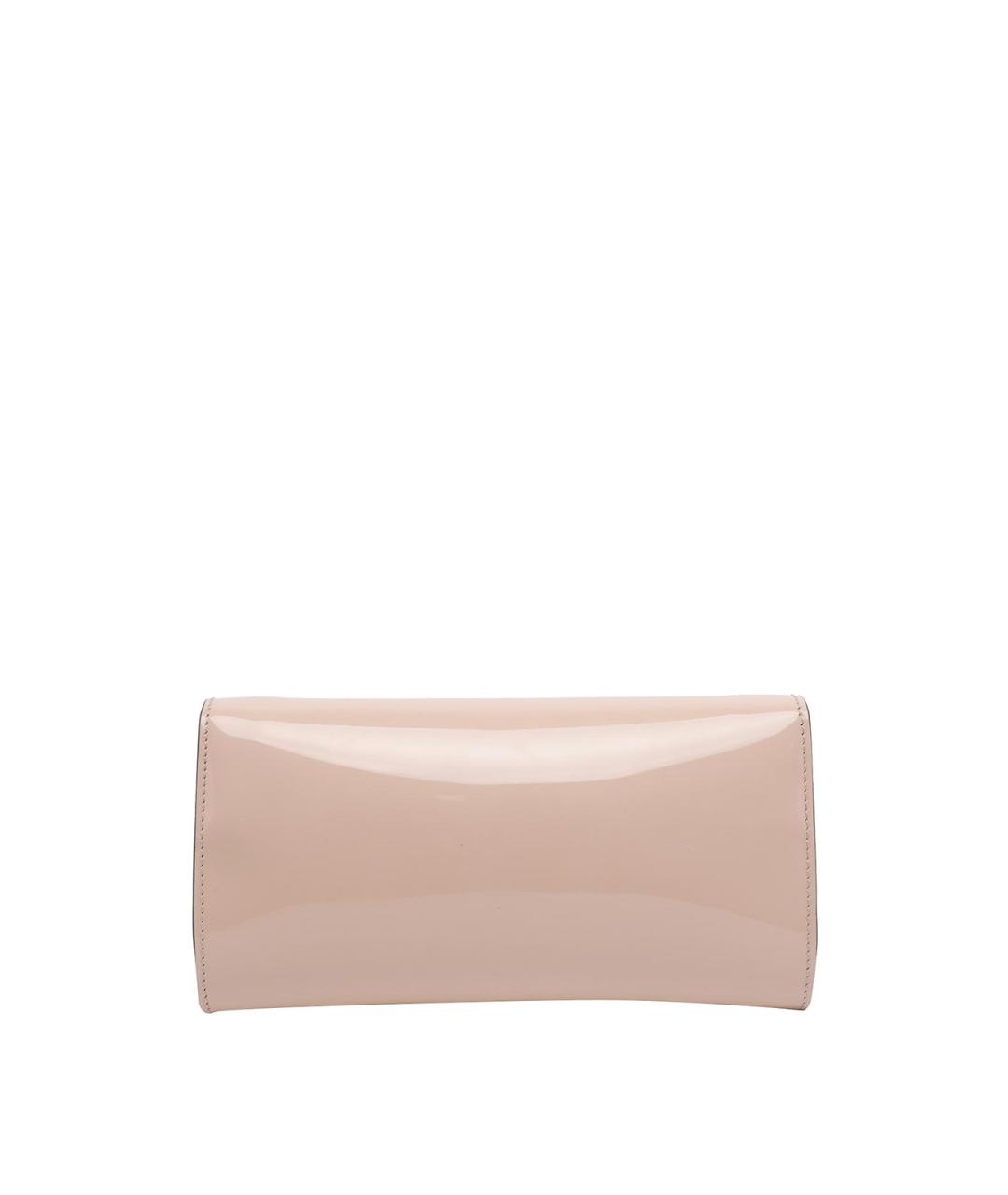 JIMMY CHOO Розовый кожаный кошелек, фото 3