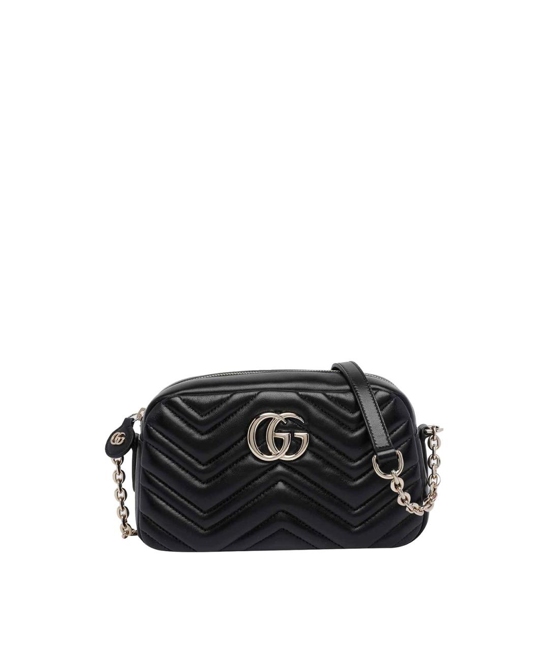 GUCCI Черная кожаная сумка через плечо, фото 1