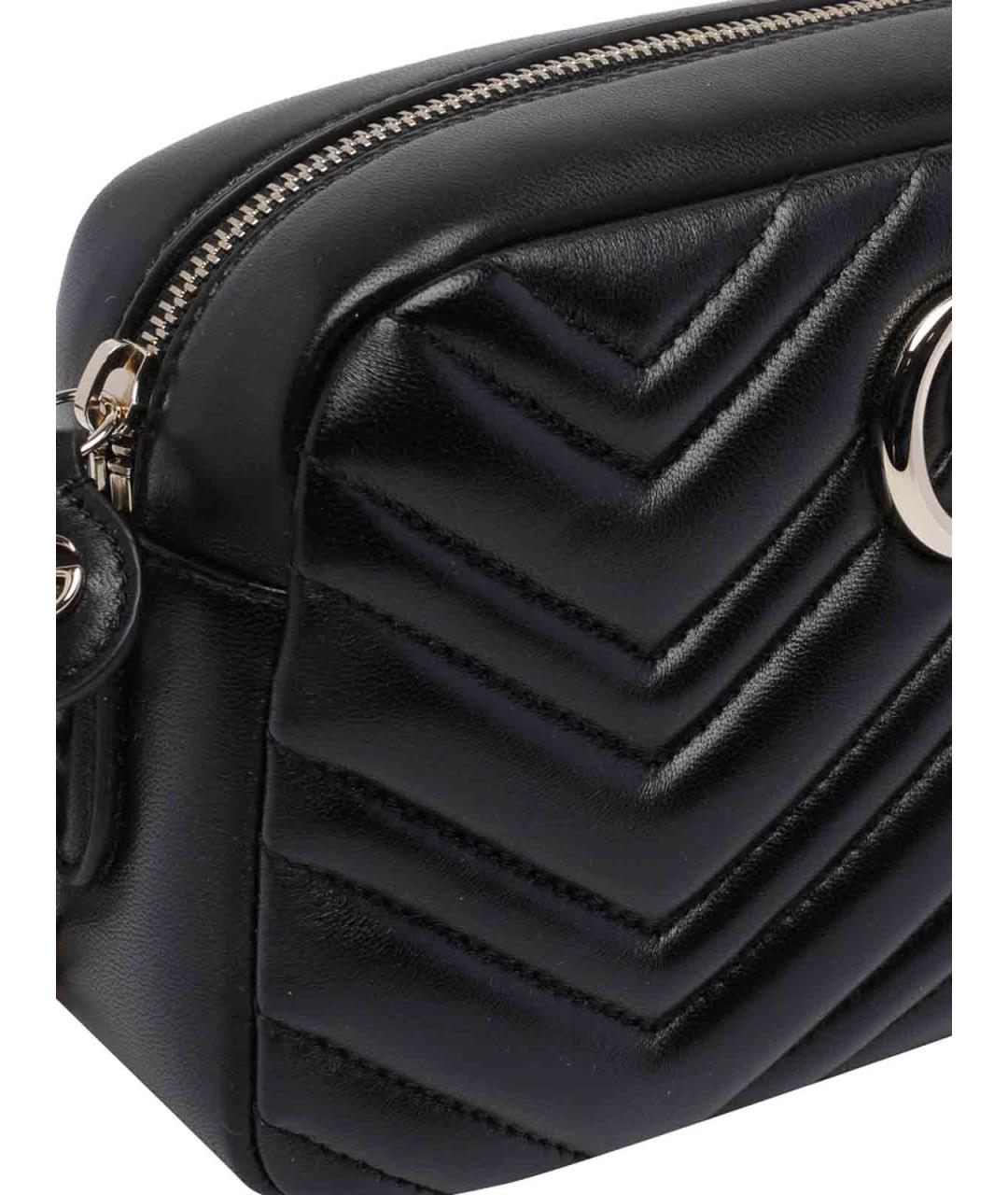 GUCCI Черная кожаная сумка через плечо, фото 4