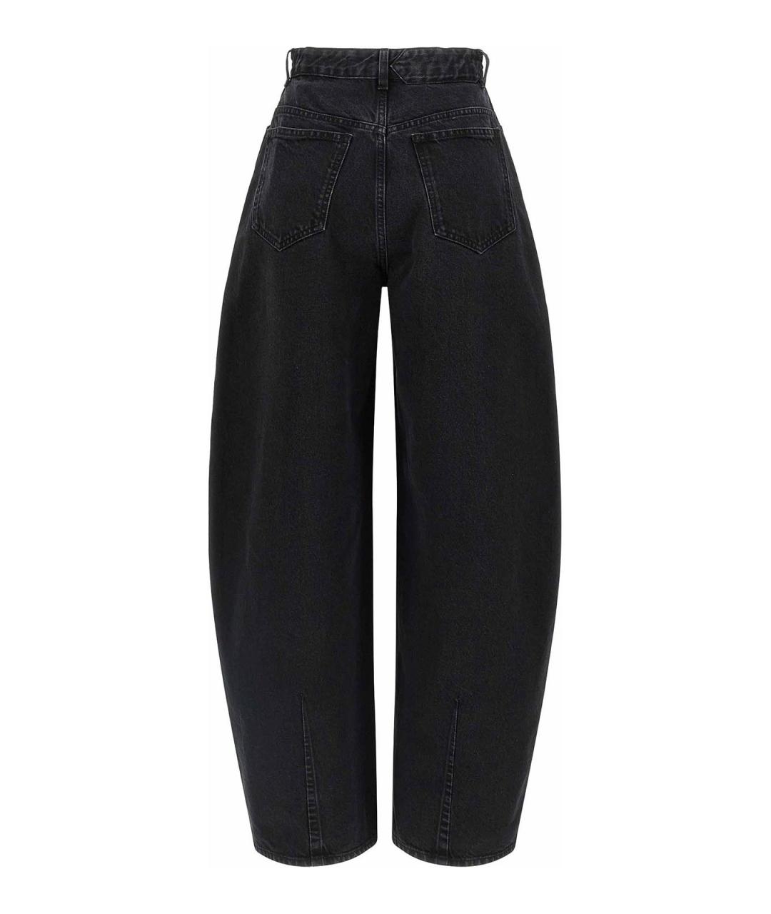 JACQUEMUS Черные хлопковые прямые джинсы, фото 2