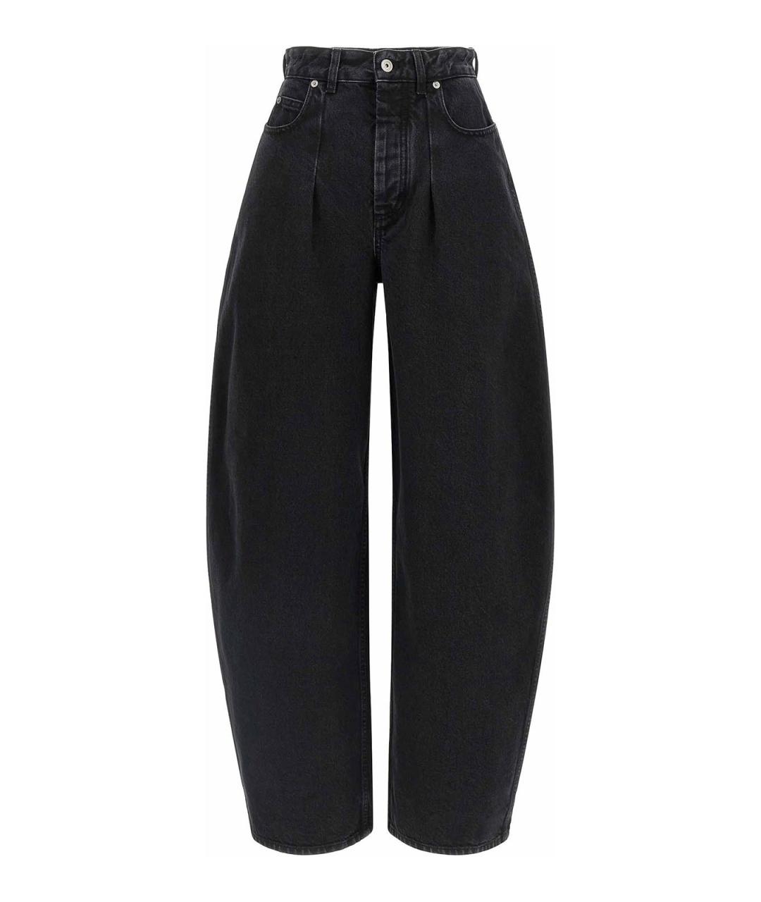 JACQUEMUS Черные хлопковые прямые джинсы, фото 1
