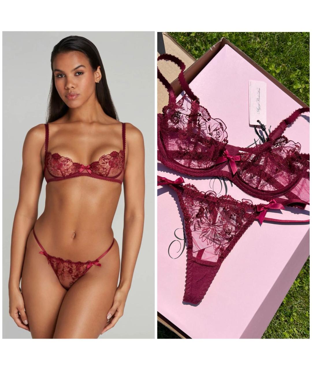 AGENT PROVOCATEUR Бордовый комплекты, фото 6
