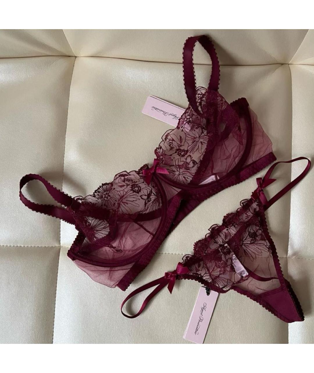 AGENT PROVOCATEUR Бордовый комплекты, фото 3