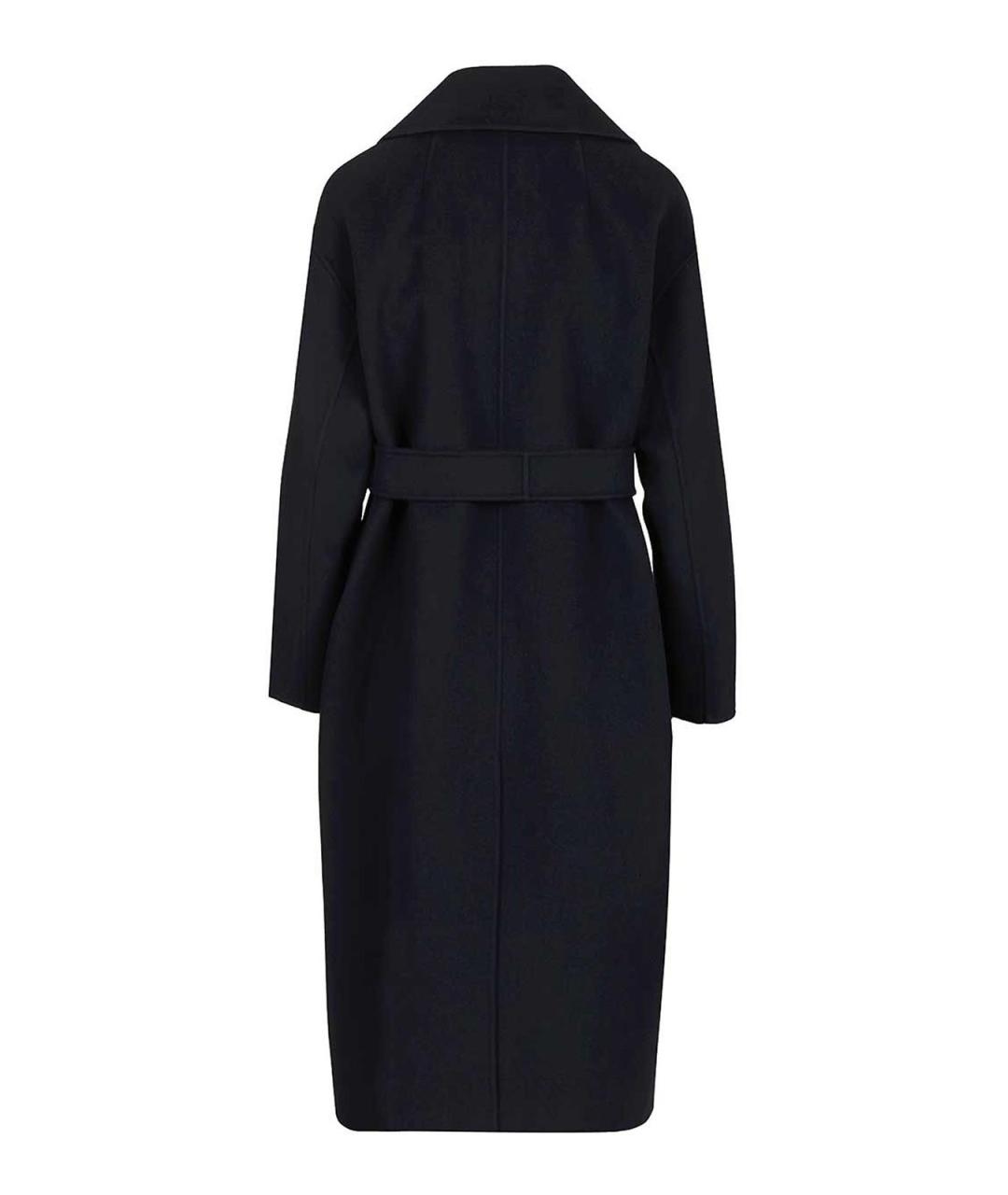 'S MAX MARA Темно-синее шерстяное пальто, фото 2