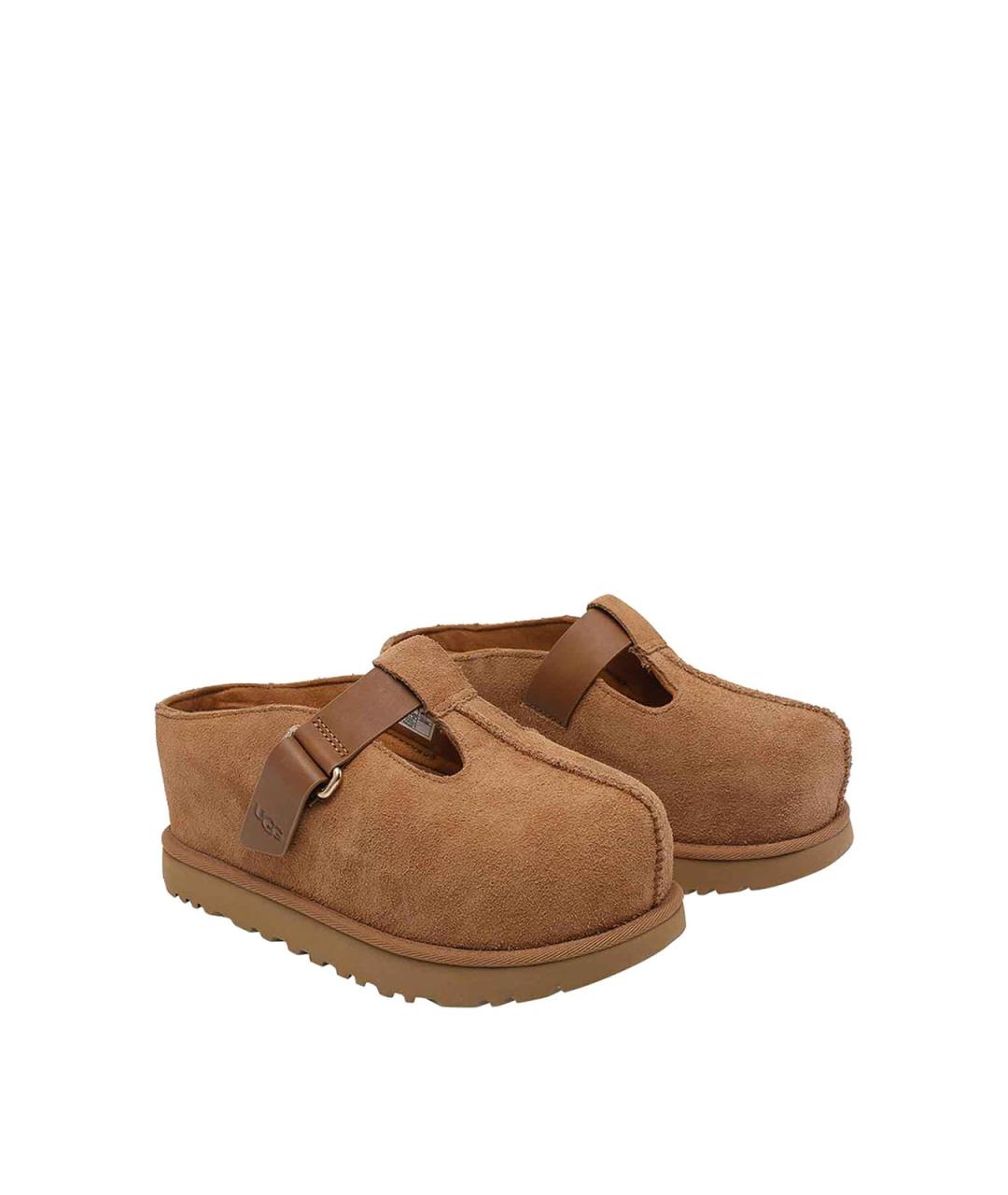 UGG Коричневые замшевые сабо, фото 2
