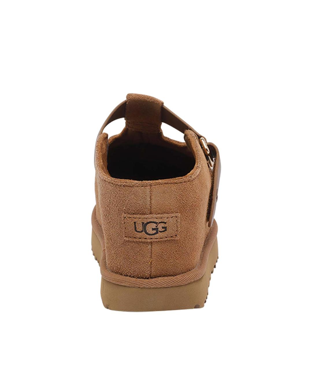 UGG Коричневые замшевые сабо, фото 4
