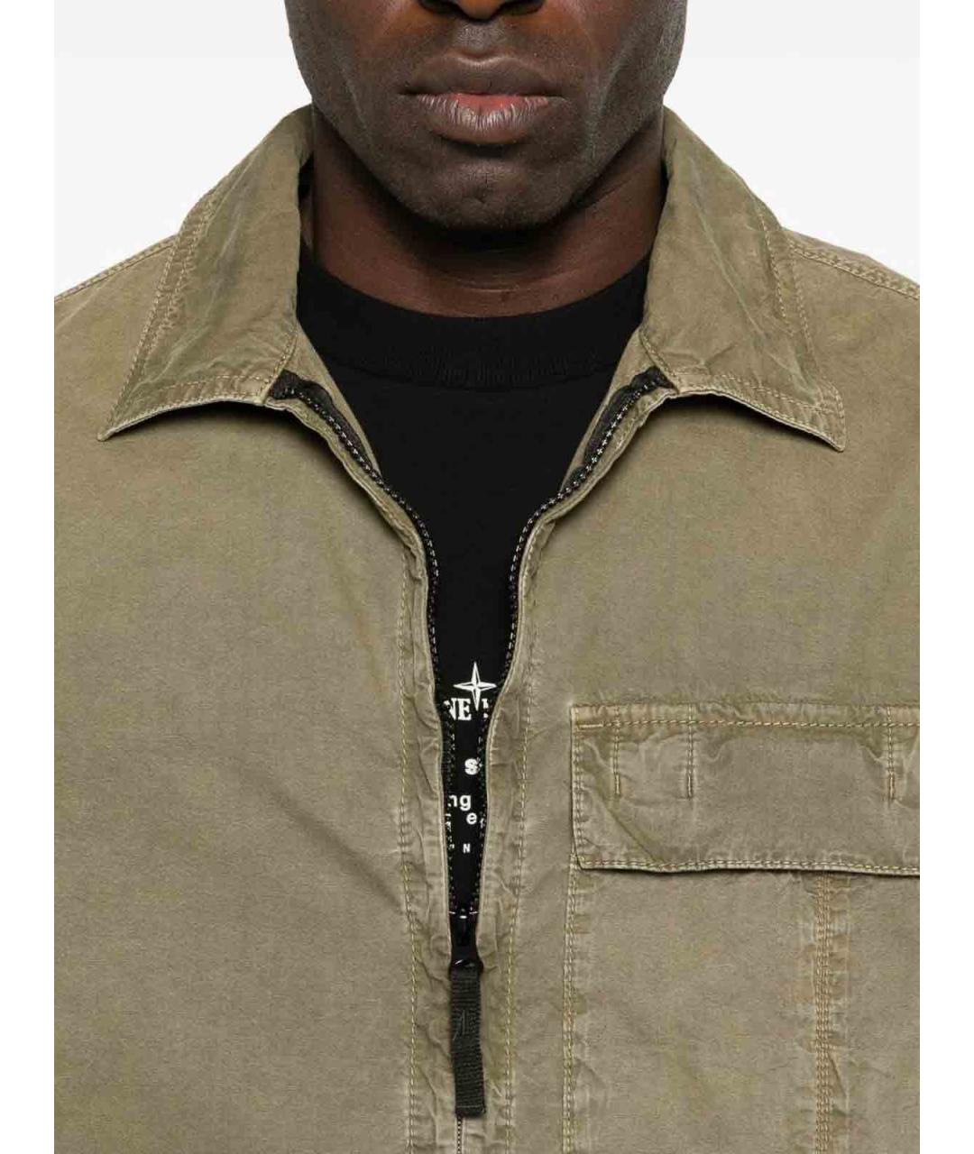 STONE ISLAND Зеленая куртка, фото 4
