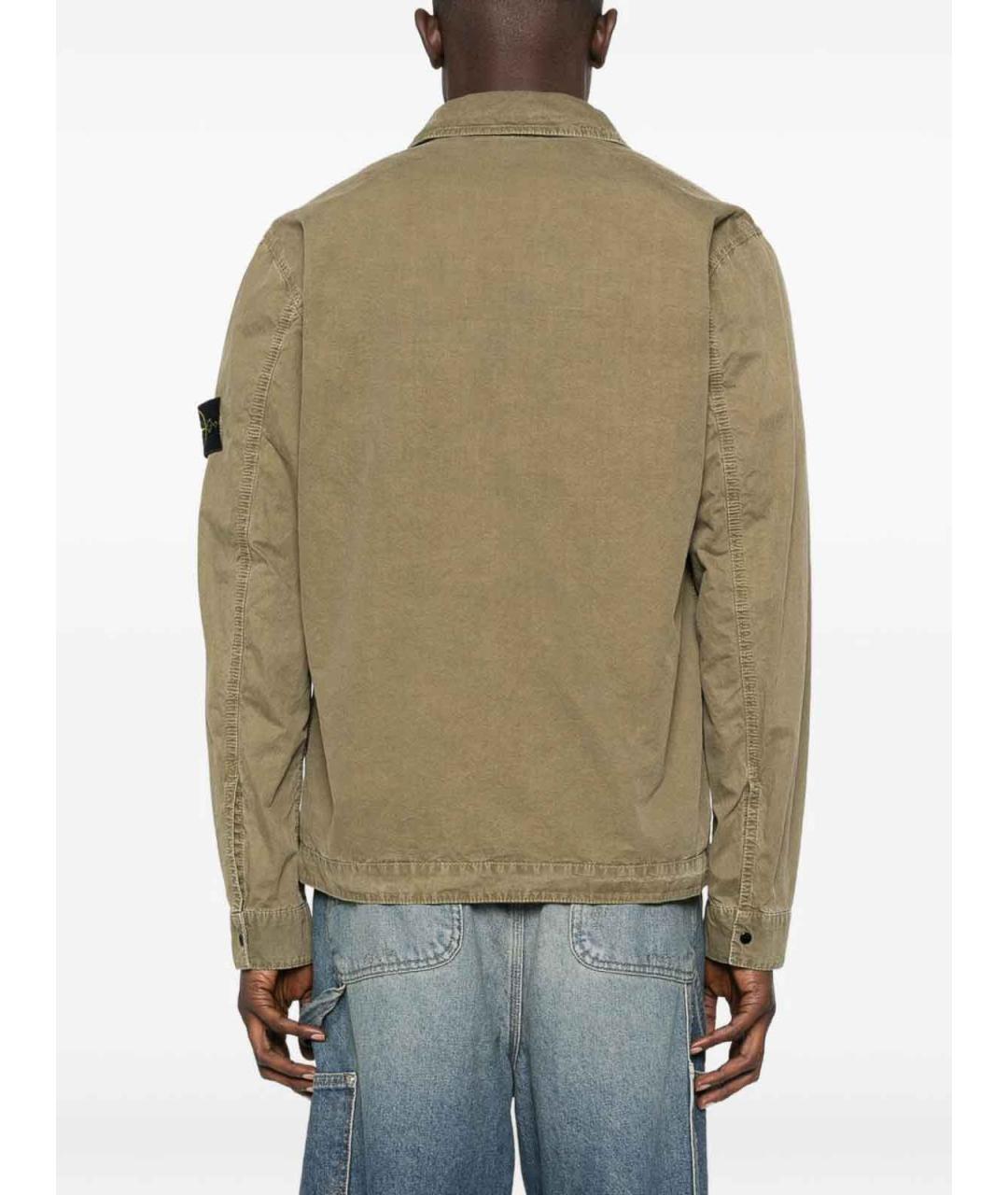STONE ISLAND Зеленая куртка, фото 3