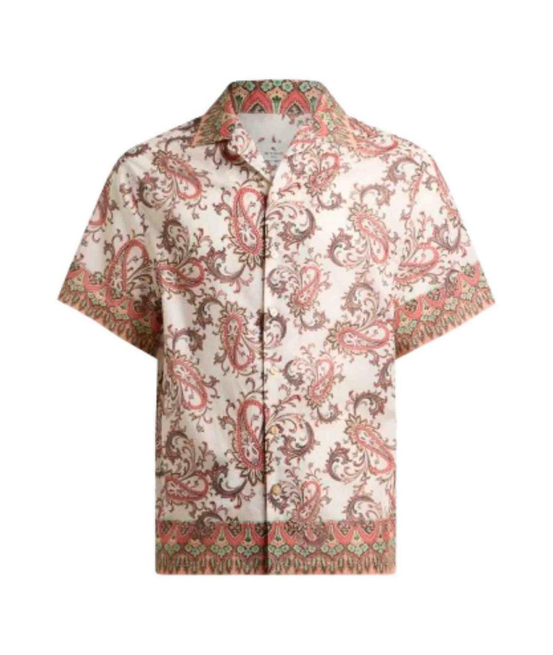 ETRO Оранжевая хлопковая кэжуал рубашка, фото 1