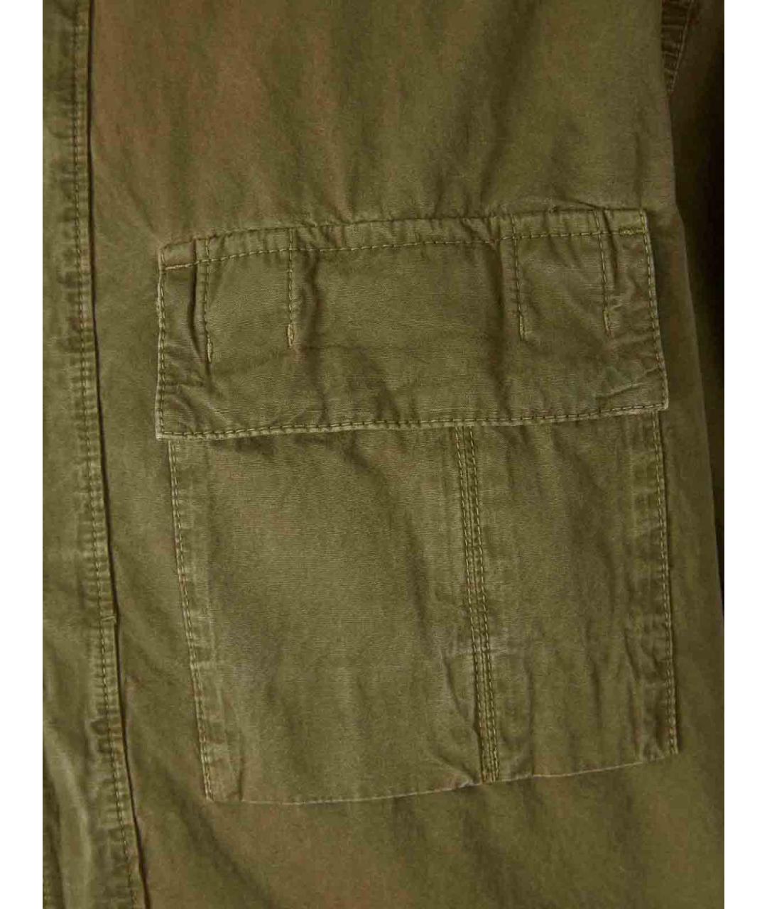 STONE ISLAND Зеленая хлопковая кэжуал рубашка, фото 5