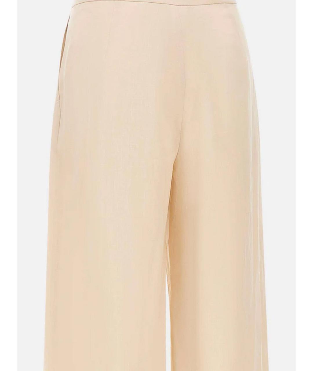 MAX MARA STUDIO Бежевая кожаная сумка тоут, фото 4