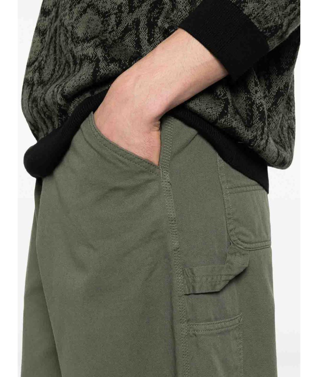 CARHARTT Зеленые хлопковые повседневные брюки, фото 2