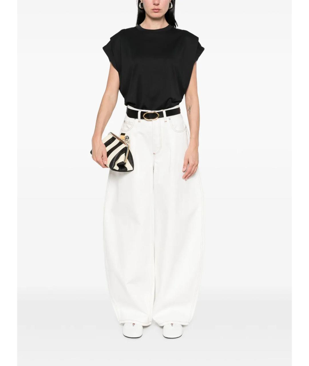 JACQUEMUS Черная полиэстеровая футболка, фото 2