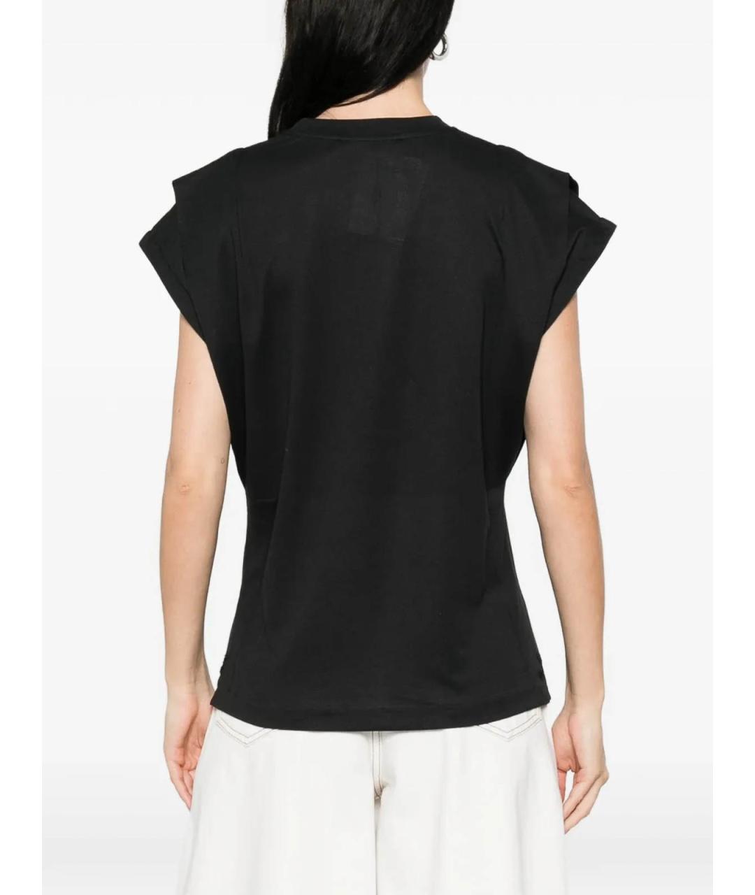 JACQUEMUS Черная полиэстеровая футболка, фото 4