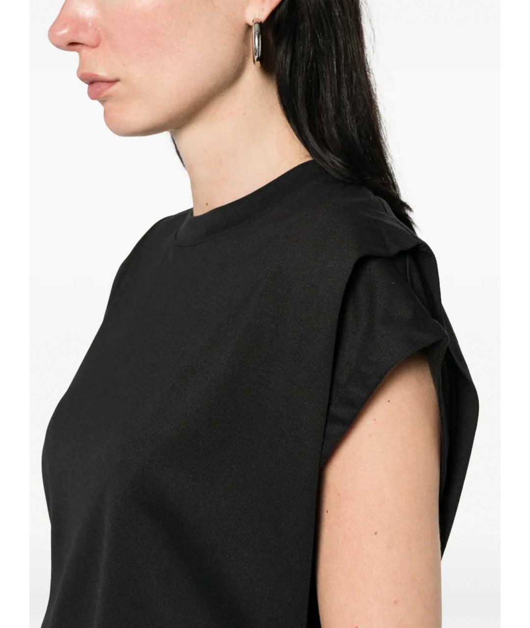 JACQUEMUS Черная полиэстеровая футболка, фото 5