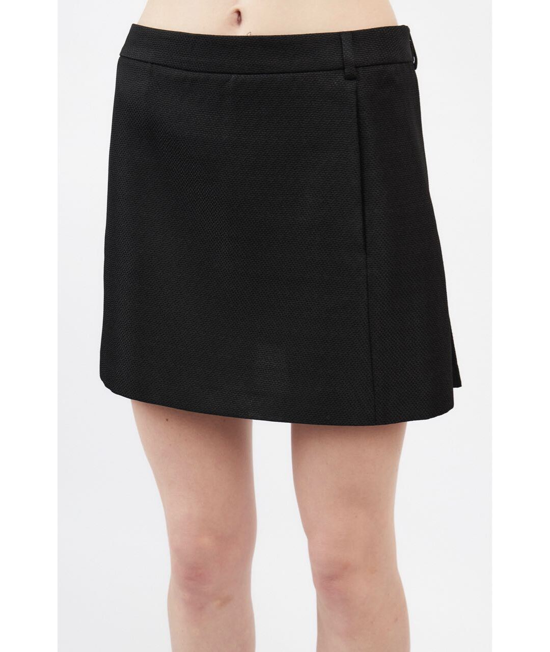 SAINT LAURENT Черная полиэстеровая юбка мини, фото 5