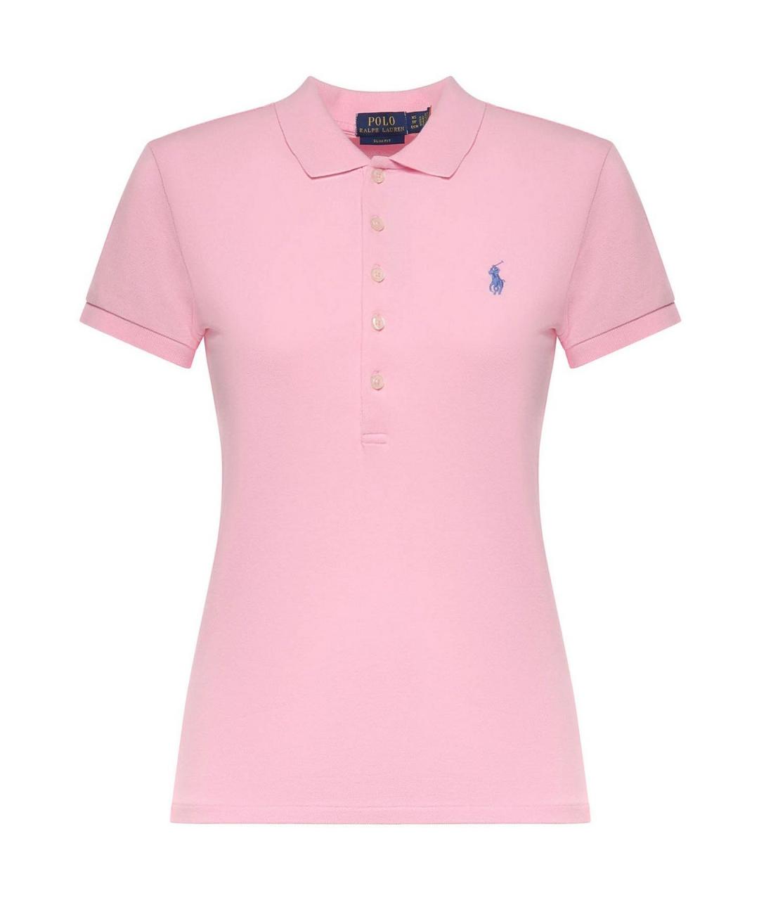 POLO RALPH LAUREN Розовая хлопковая футболка, фото 1
